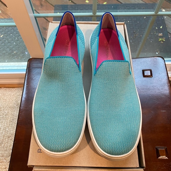 Rothy's Shoes - Rothy’s In-Store Exclusive Island Blue Slip On Sneakers